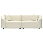 NOVA Curved Velvet Sofa – view 2