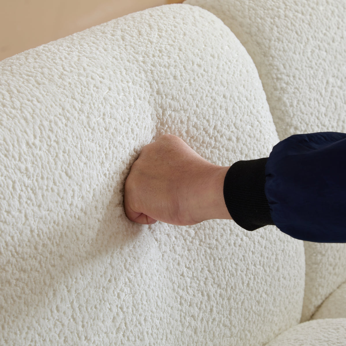 ONE Bouclé 3-Seater Sofa – detail