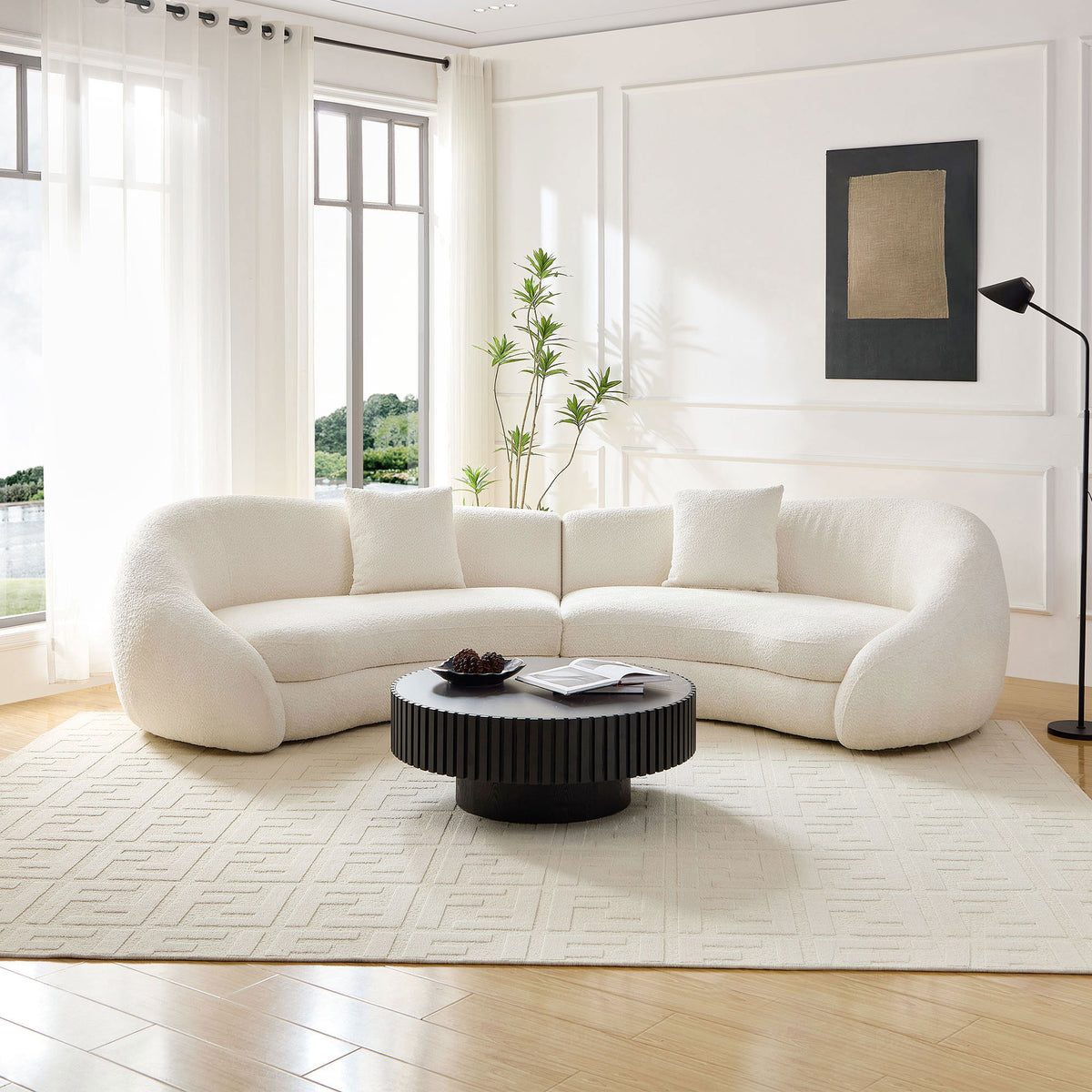 LOVE Sculptural Curved Sofa – view 3