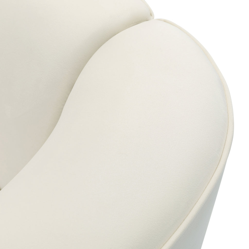NOVA Curved Velvet Sofa – detail