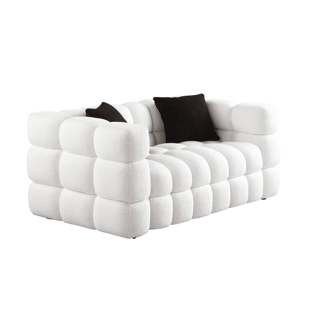 LUNA Bubble Bouclé Loveseat – view 3