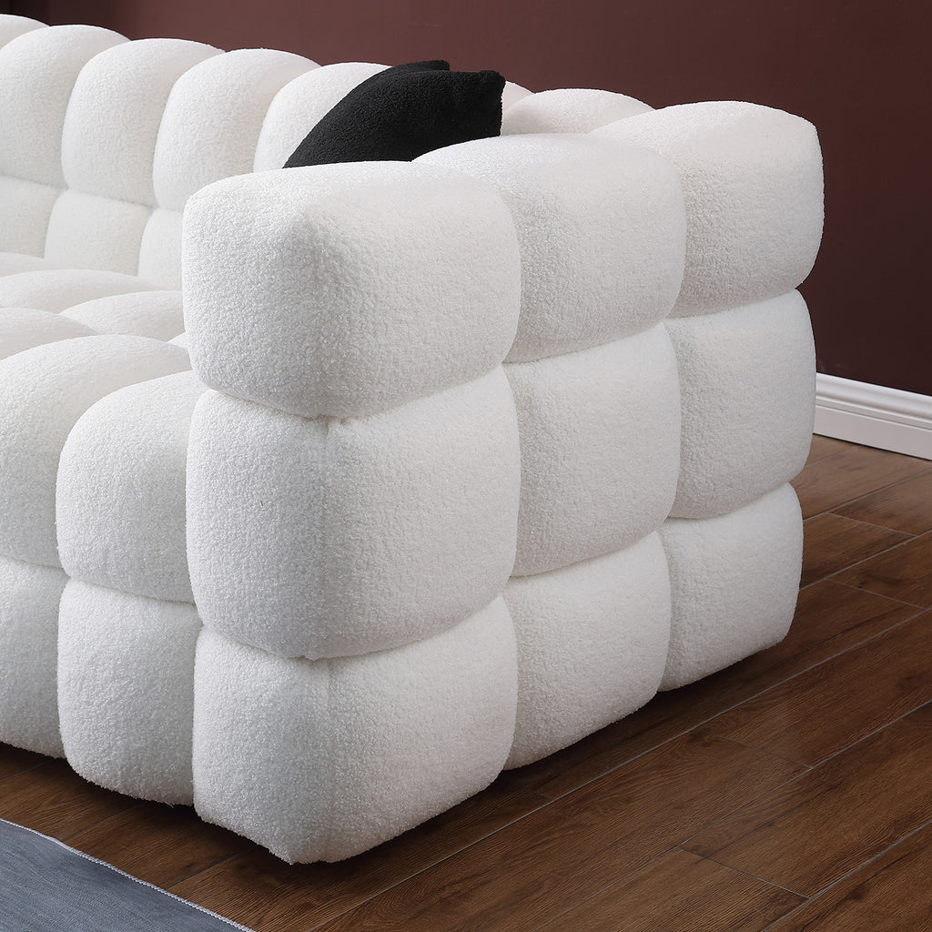 LUNA Bubble Bouclé Loveseat – detail