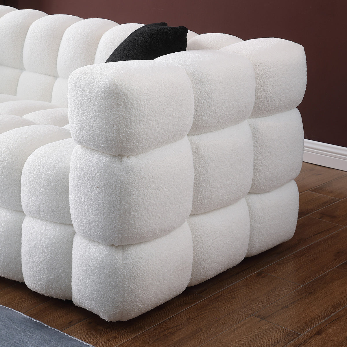LUNA Bubble Bouclé Loveseat – detail