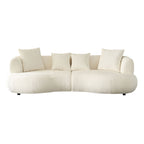 MOON Curved Bouclé Sofa – view 2