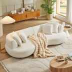 MOON Curved Bouclé Sofa