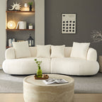 MOON Curved Bouclé Sofa – view 3