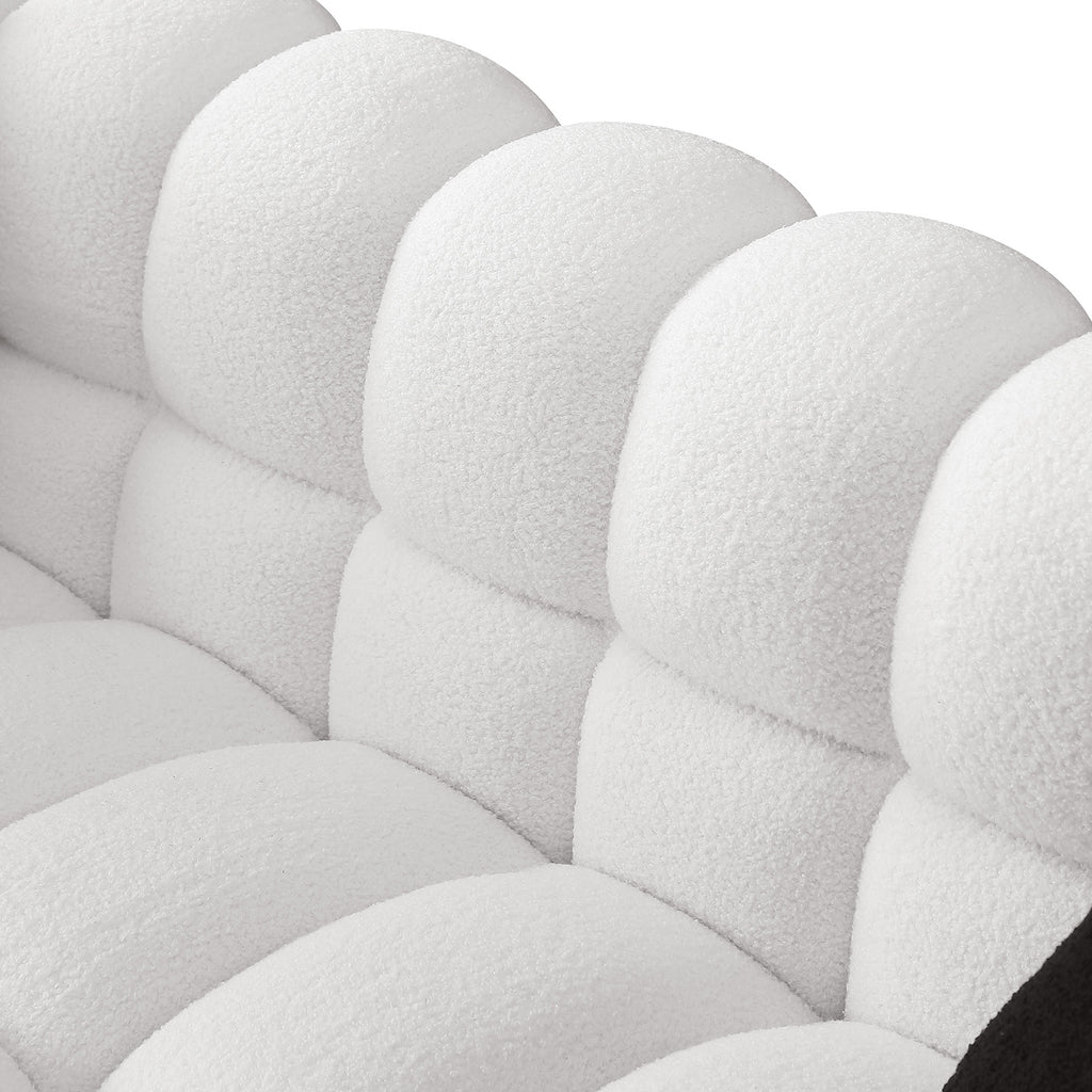LUNA Bubble Bouclé Loveseat – detail